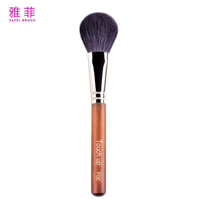 kaufen F06 Personalisieren Logo Tierhaar Make-up-Bürsten Flauschige große Blusher-Bürste SGS-zertifiziert Online-Herstellung