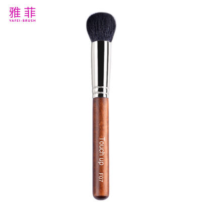 kaufen F07 Schwarze, flauschige, dichte Tierhaar-Make-up-Bürsten mit Kupfer-Ferrule Online-Herstellung