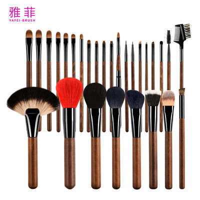 kaufen 189A0428 Hersteller 28PCS Tierhaar Kupferrohr Holzgriffe Custom Logo professionelles Make-up-Pinsel-Set Online-Herstellung