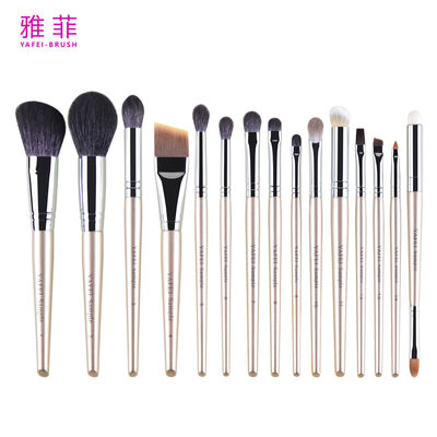 kaufen 291A01915 Make-up-Bürste-Set mit eigenes Logo Make-up-Bürstenanzug mit Holzgriffe Online-Herstellung