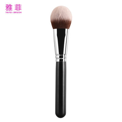A08 Krümmtes Nylonhaar Rundkopf Make-up-Bürste Synthetische Kosmetik-Bürste Anpassbar