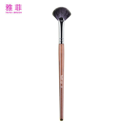 TOUCH UP 09 Professionell angepasste Ziegenhaar-Fan-Makeup-Bürste Präzision Highlight Kontur Nase Auge Schatten Holzgriff
