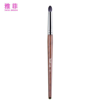 12 professionelle Fingerspitze Schmutz Einzigartige Natur Haare Holzbürste Augenschatten Blending Custom Private Label