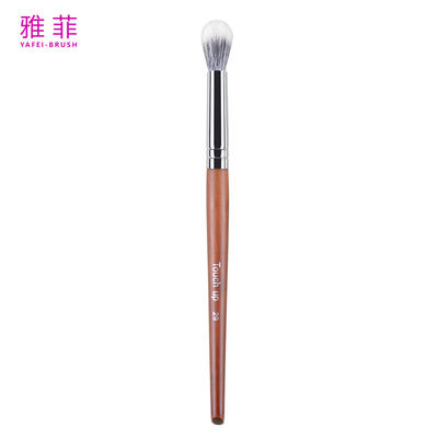 Blending Powder Blusher Eyeshadow Brush Custom Logo Tierhaar Kupfer Ferrule Holzgriffe Premium Qualität