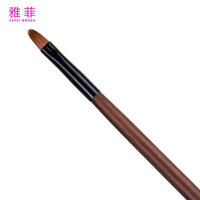 T23 Kolinsky-Rotmarderhaar Holzgriff Private Label Einzelne Lippen-Detail-Fasching-Make-up-Pinsel