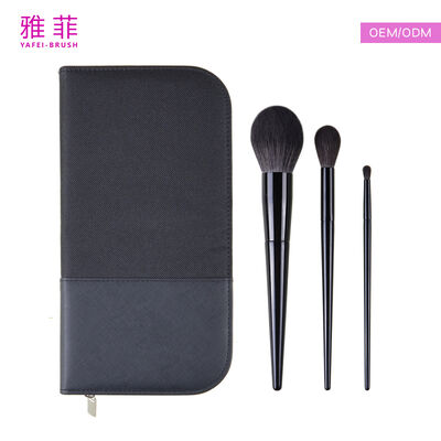 Langlebige und vergießungsbeständige Make-up-Bürste Holzgriff 210g Leichtgewichts langlebige Bürsten geeignet für Make-up-Profis