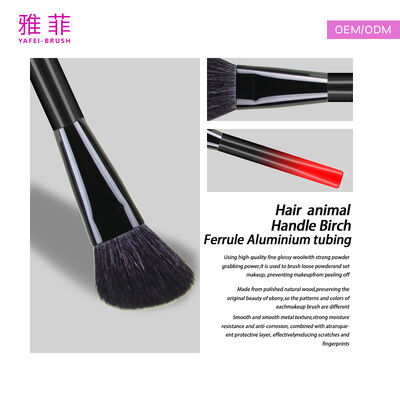 Mittelschlangenförmige klassische Sabel-Haar-Blending-Bürste, OEM/ODM-Dienstleistungen verfügbar-Produktcode: 12